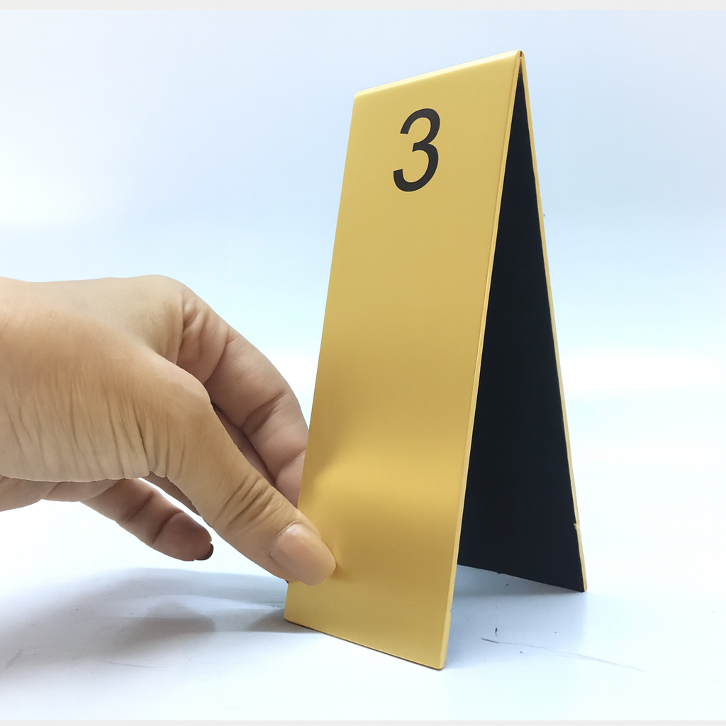Gold Table Number