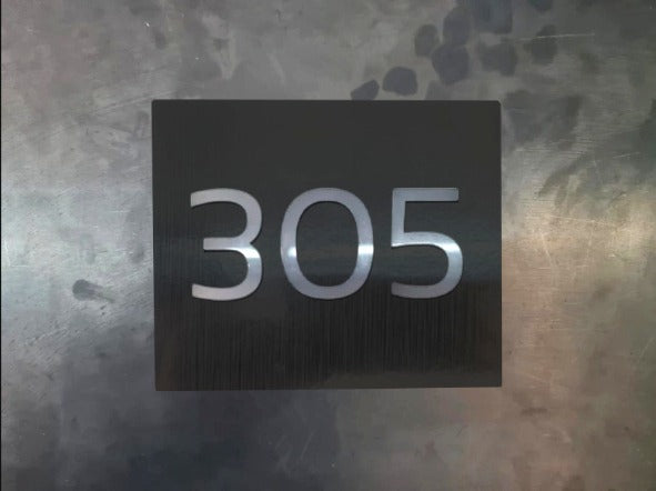 Illuminated Minimalist Room Number