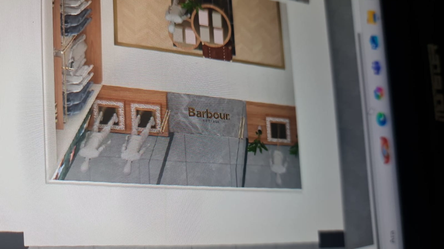 Custom Order Brass Barbour Inscription