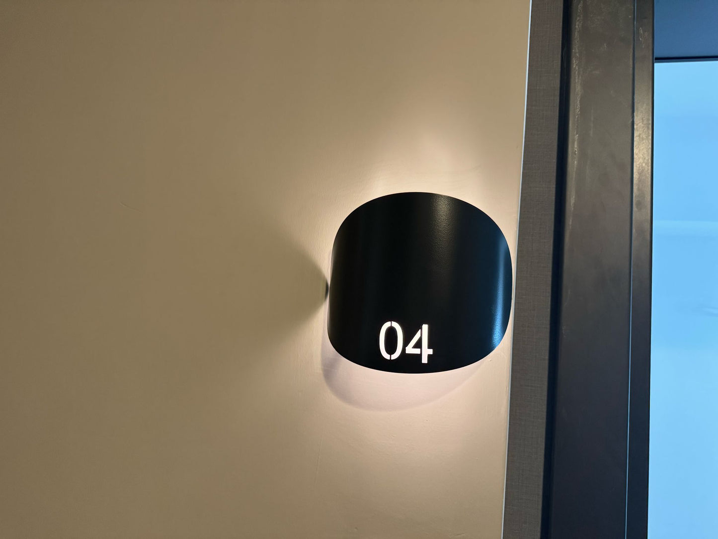 Custom Order Slanted Room Number