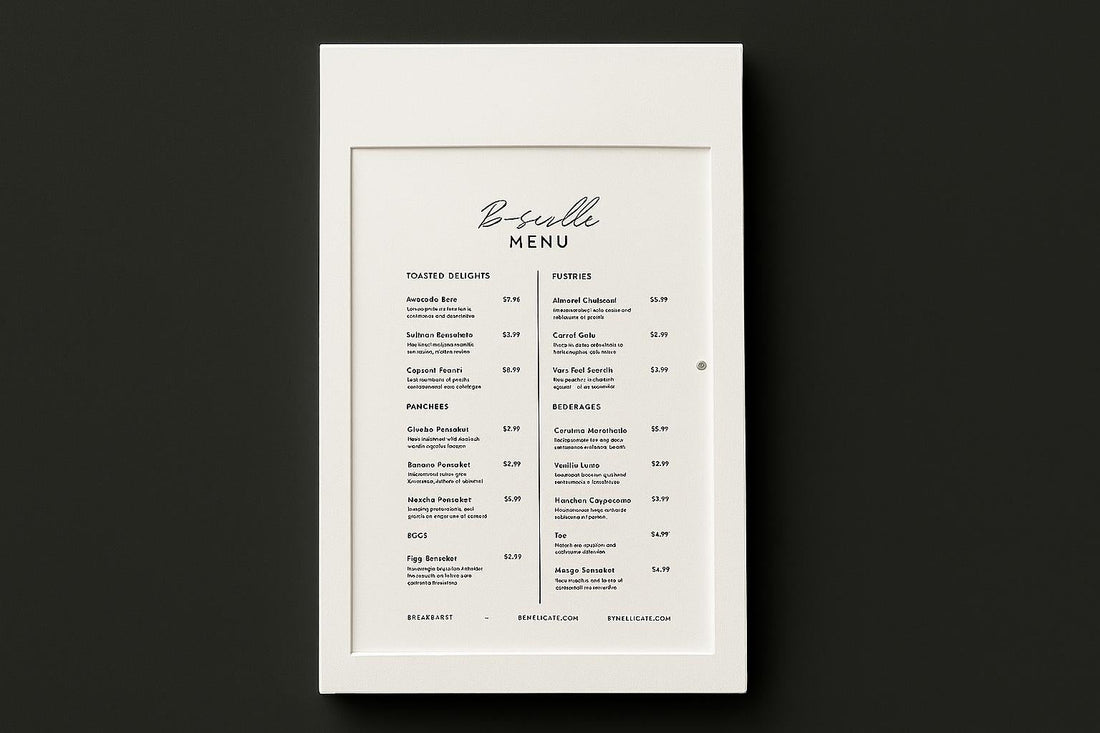 Duvar Tipi Menü Kutusu: Şık, Dayanıklı ve Kişiselleştirilebilir Çözüm