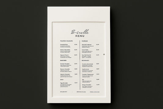 Duvar Tipi Menü Kutusu: Şık, Dayanıklı ve Kişiselleştirilebilir Çözüm