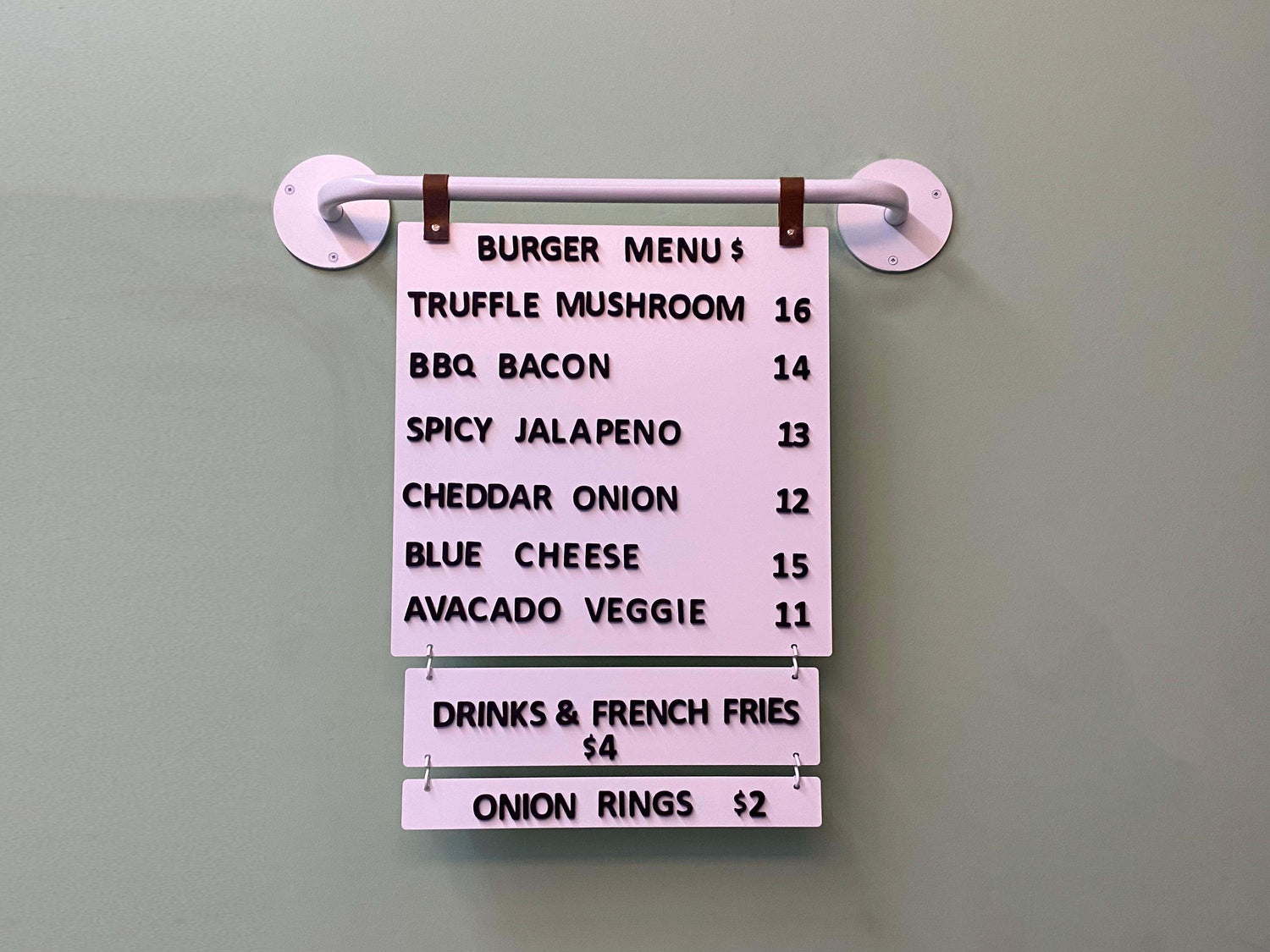 Duvar Tipi Menü Panosu