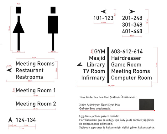 Custom Order Conrad Type Sign