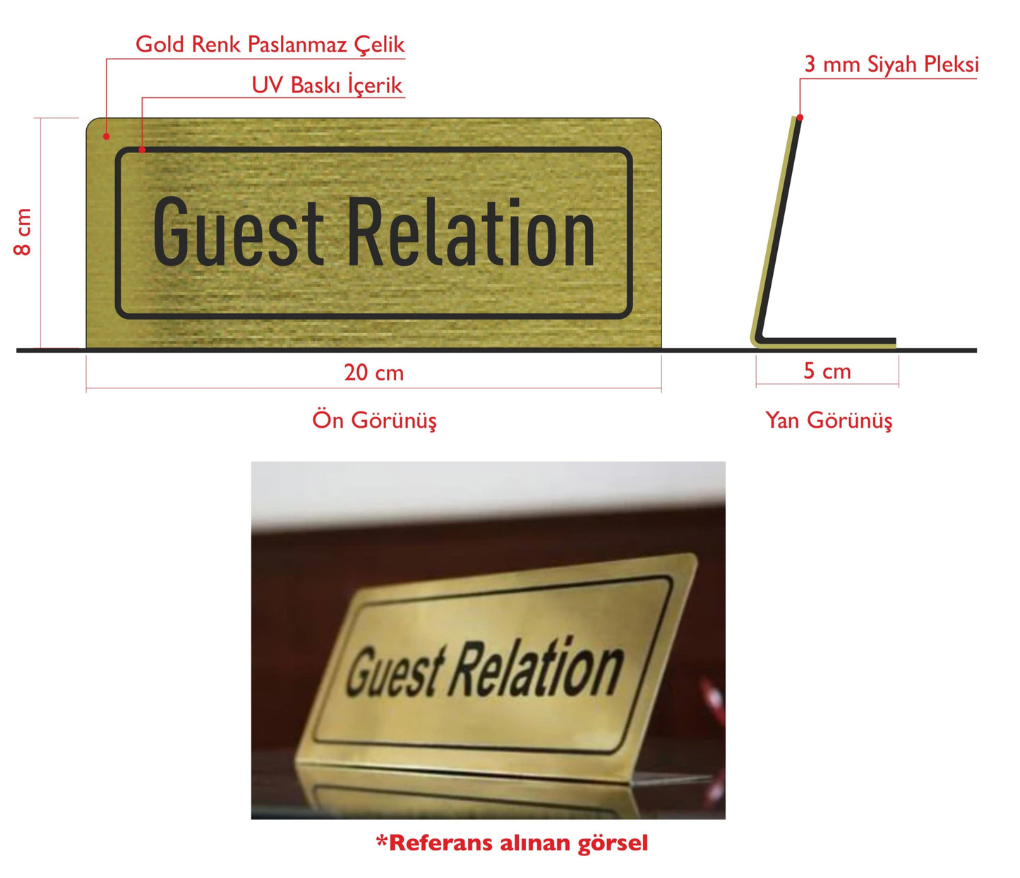 Custom Order Guest Relations Text