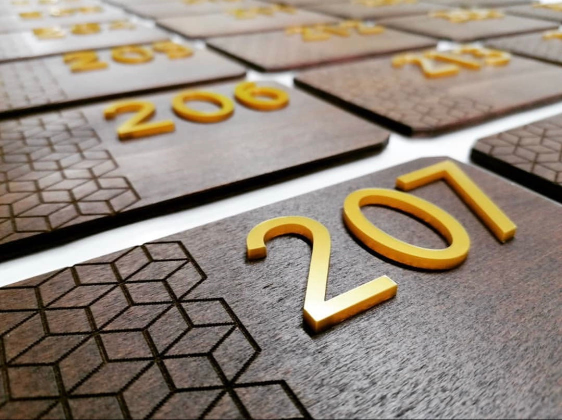 Custom Order Wooden Room Number