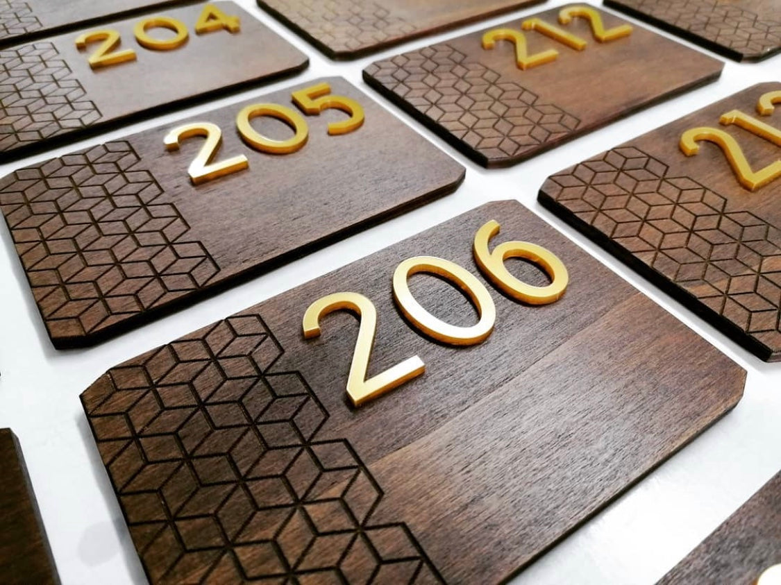 Custom Order Wooden Room Number