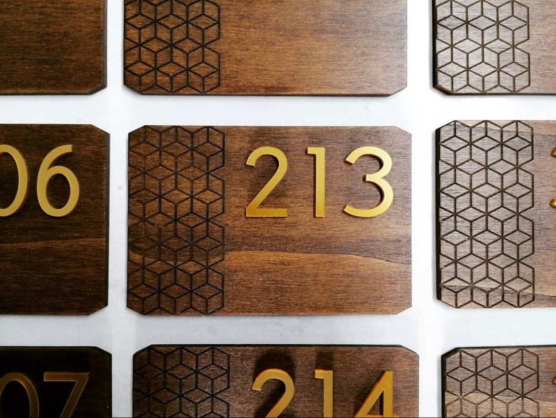Custom Order Wooden Room Number