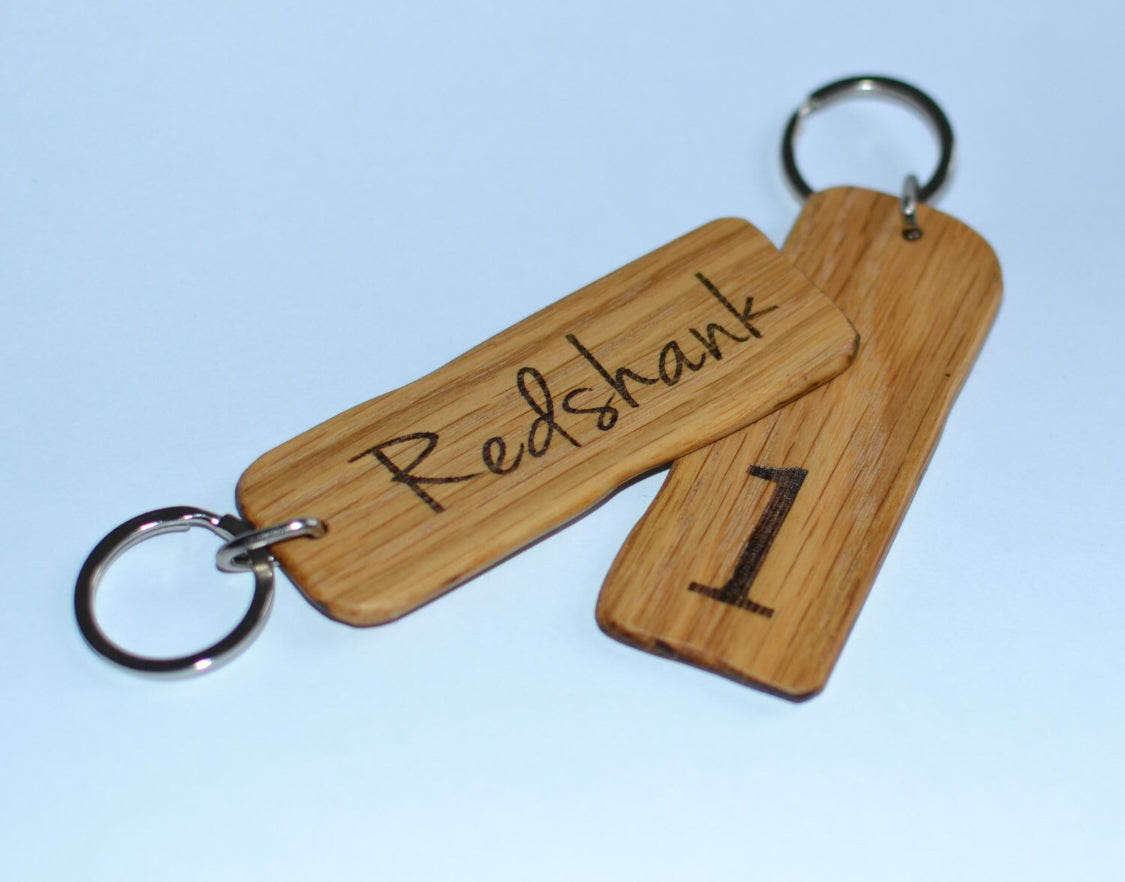 Wooden Hotel Room Keyring