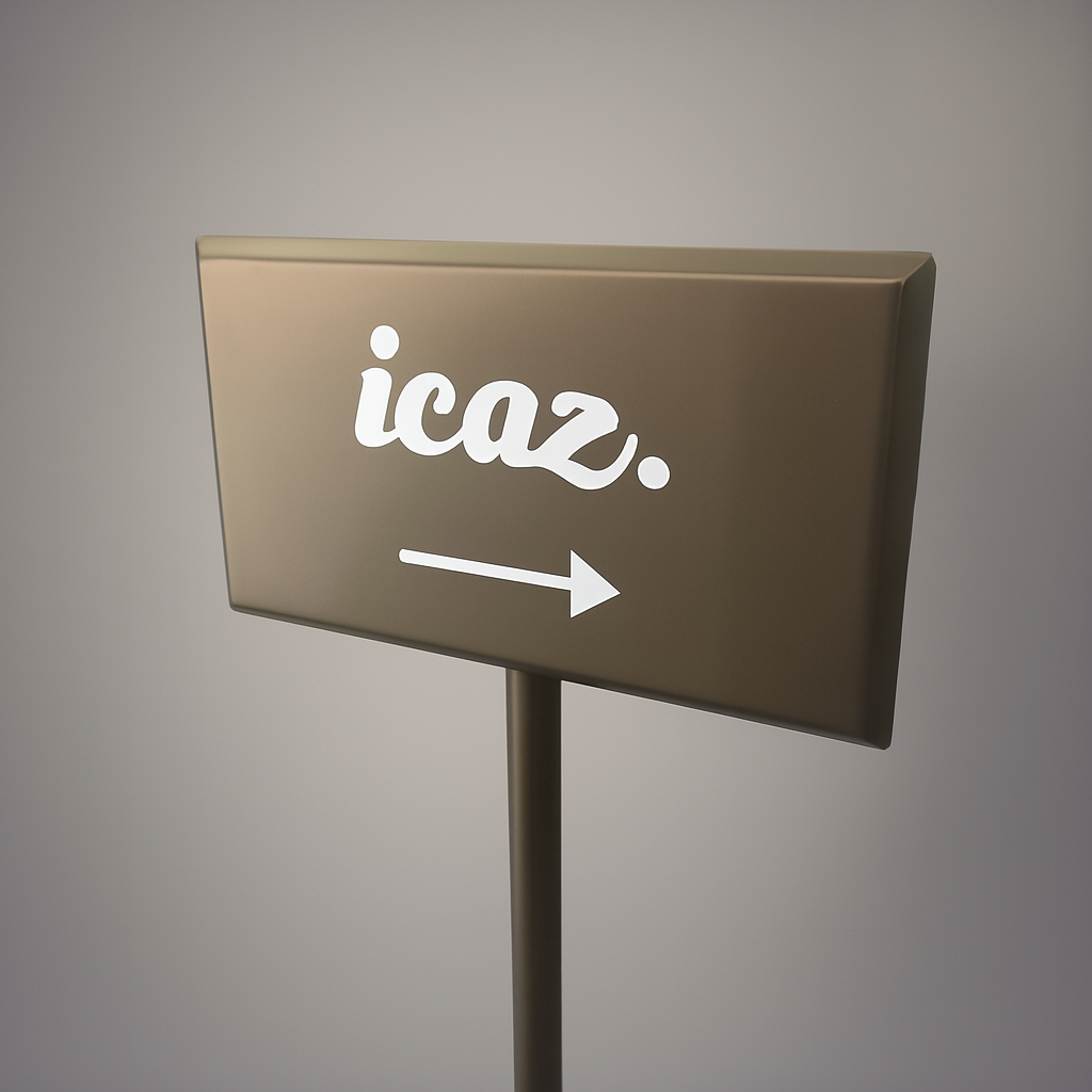 Freestanding Directional Sign | Tip-Resistant Parking Lot Entrance Sign