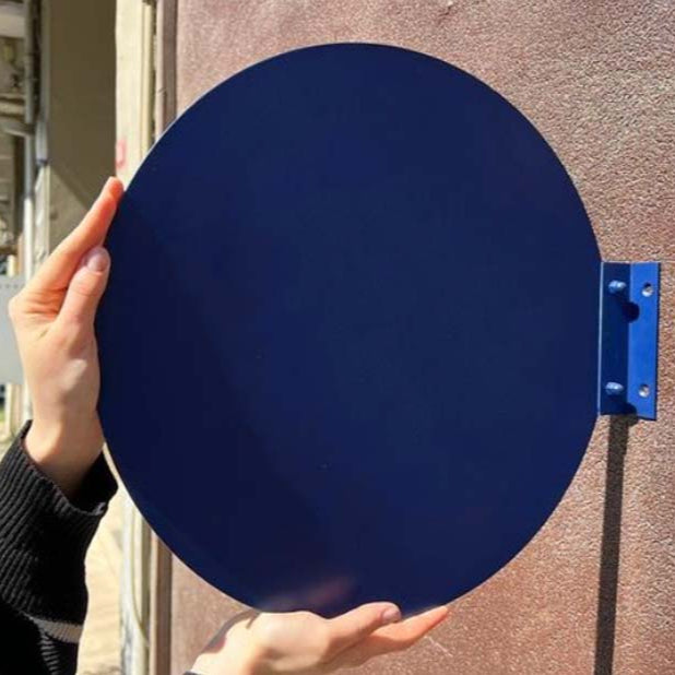 Double-Sided Affordable Store Sign | Round with Brand Logo Print