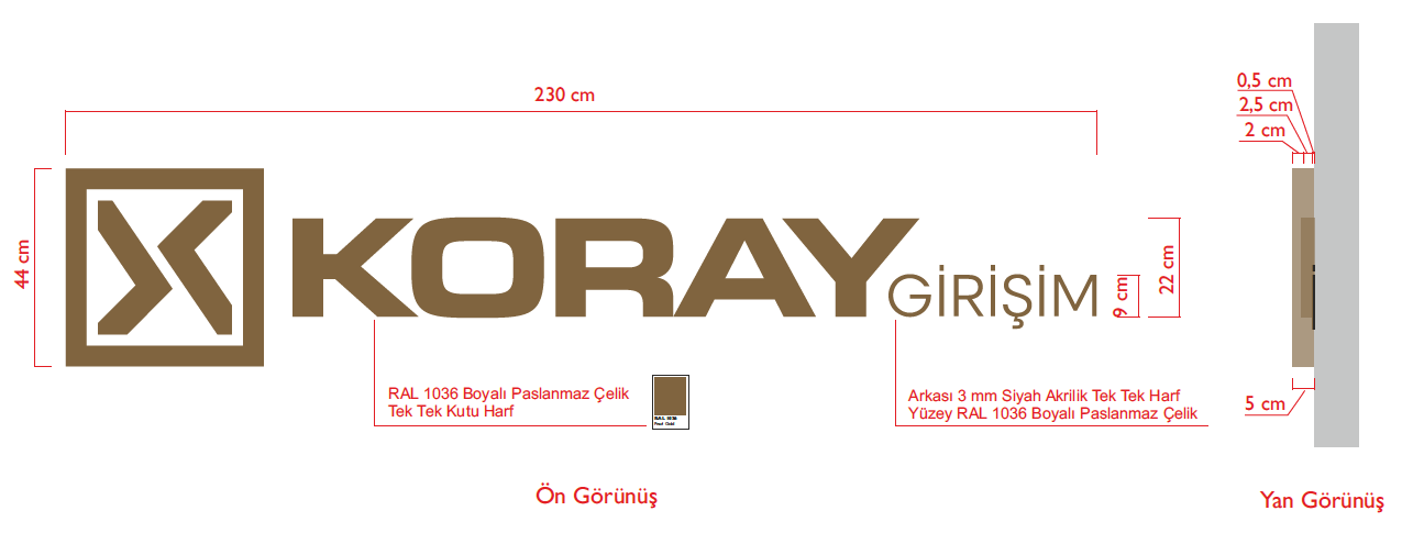 Custom Order Koray Girişim Logo