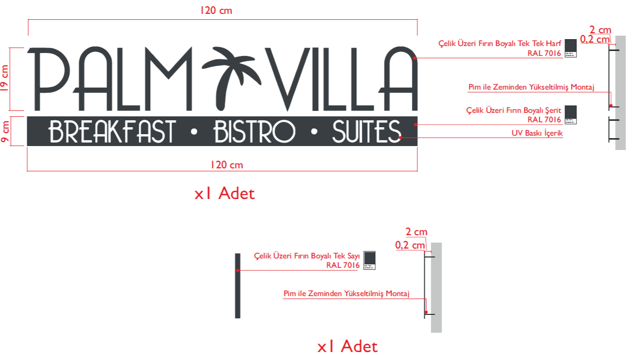 Custom Ordered Palm Villa