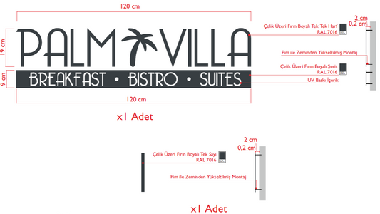 Custom Ordered Palm Villa