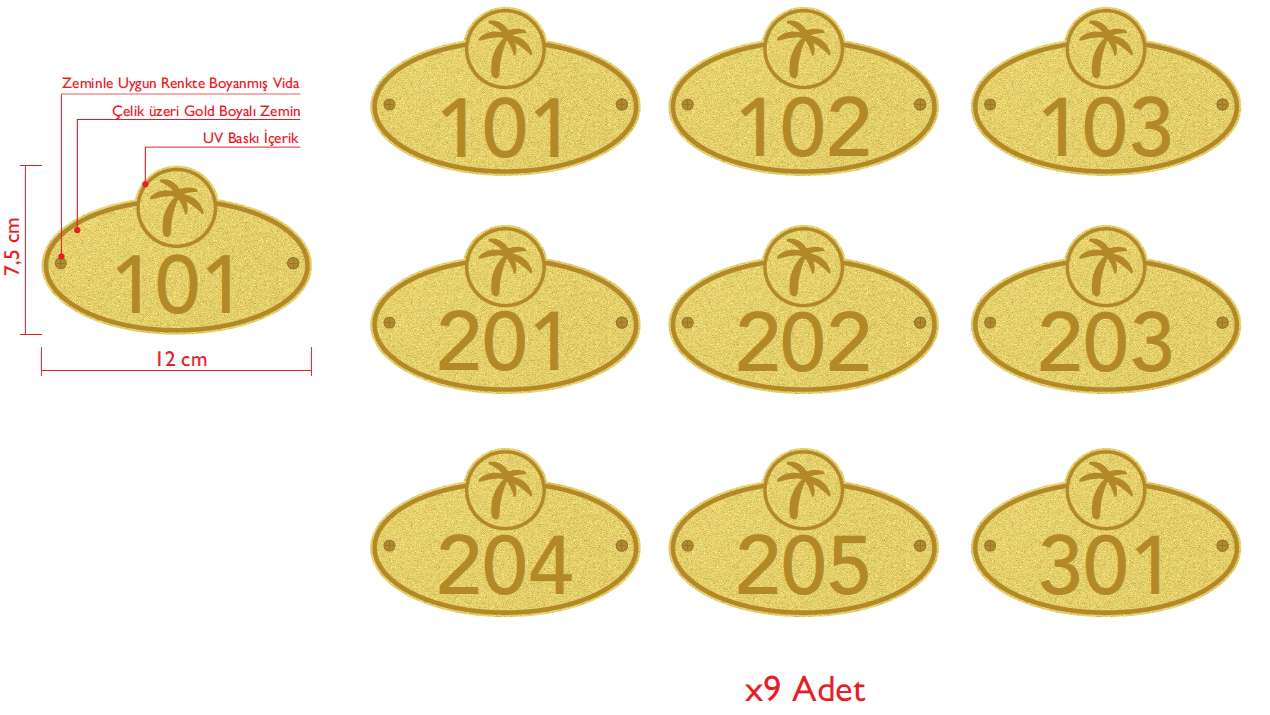 Custom Ordered Palm Villa