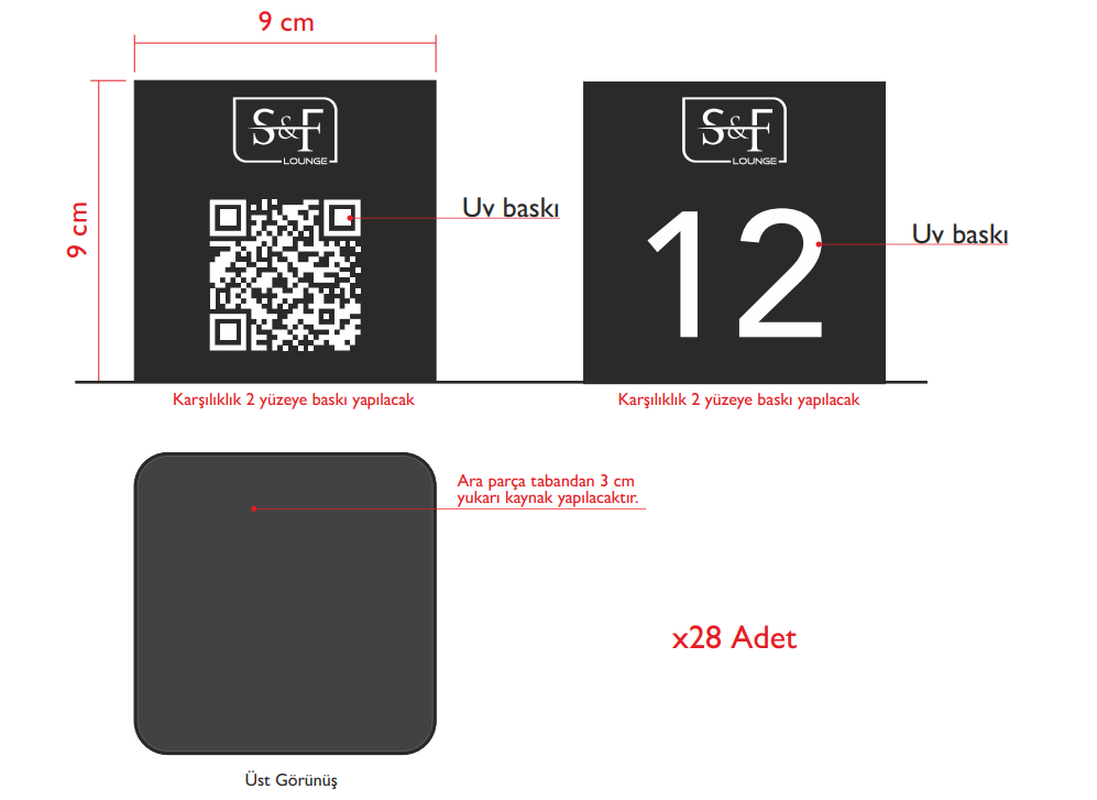 Custom Order Desktop QR Code Accessory