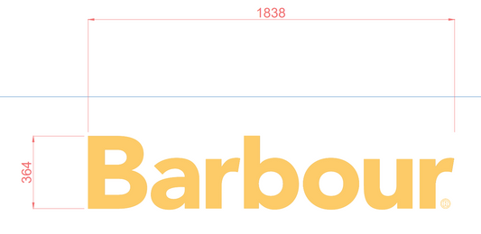 Custom Order Barbour Lettering