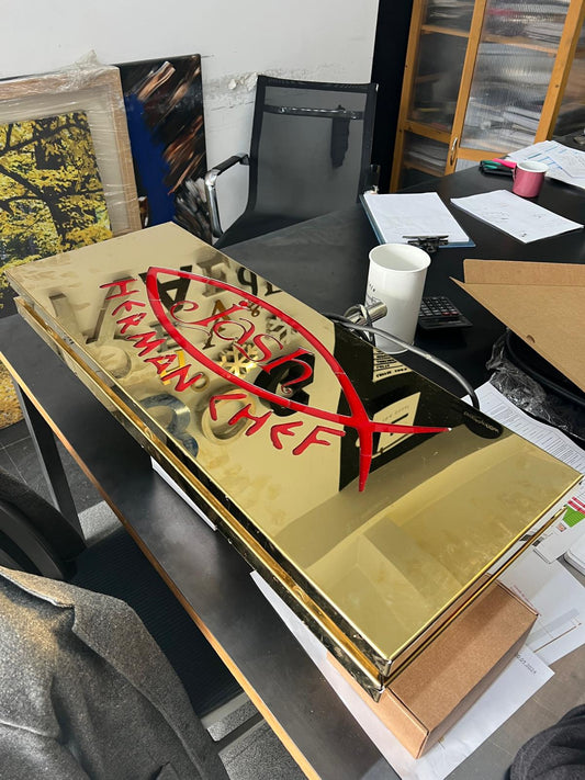 Custom Order Jash Herman Chef Sign