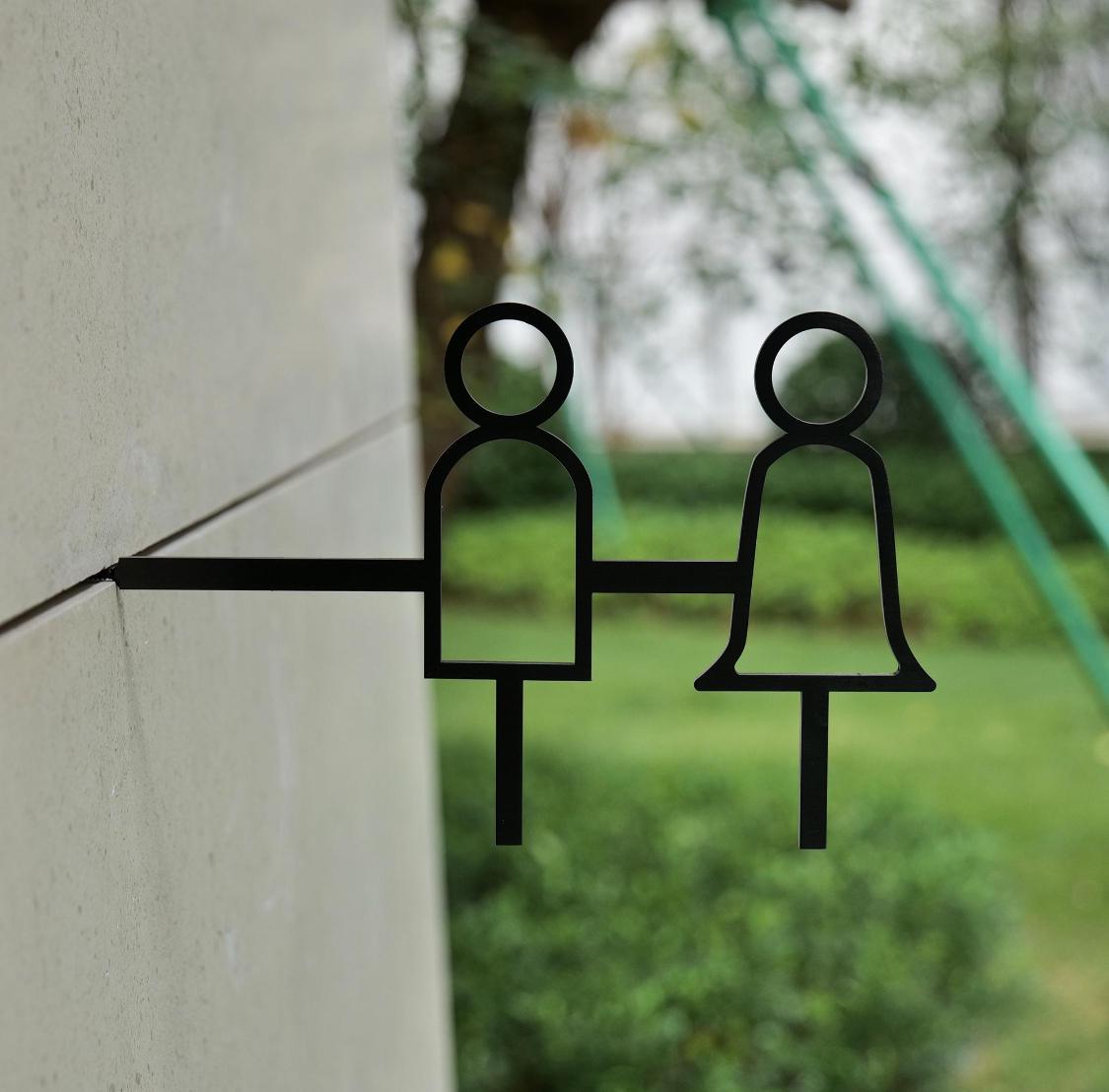 Minimal Toilet Signs