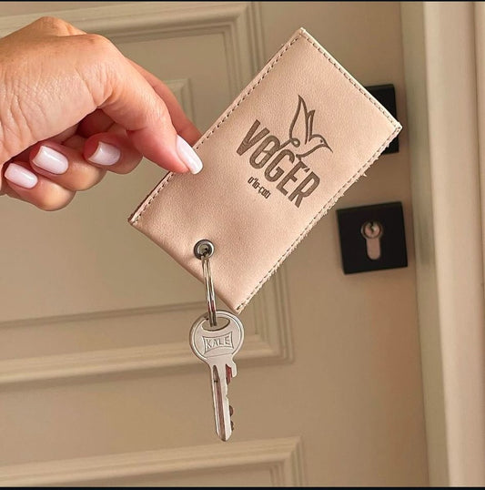 Custom Order Leather Keychain Voger Alaçatı