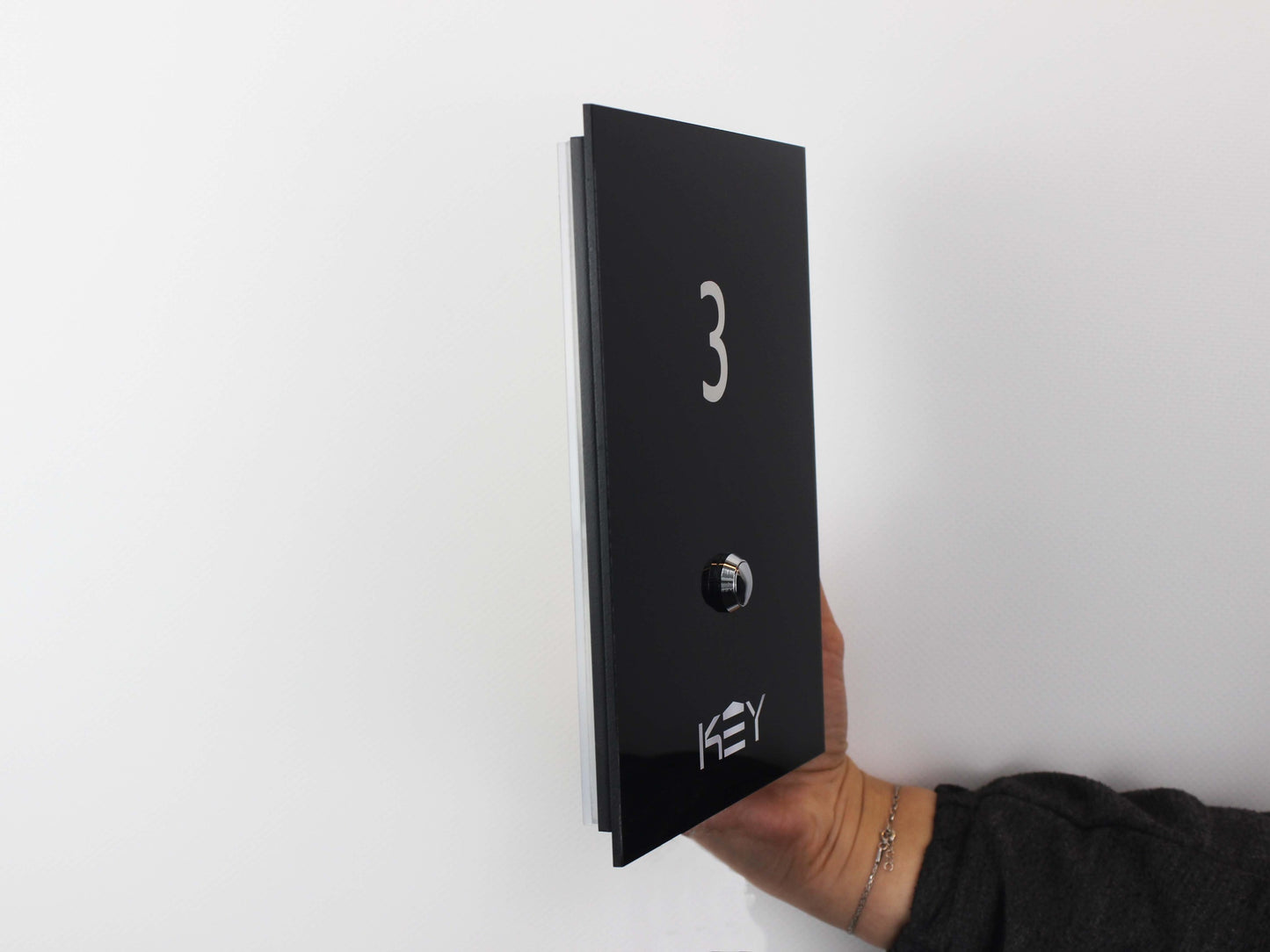 Button-operated Room Number Custom Order