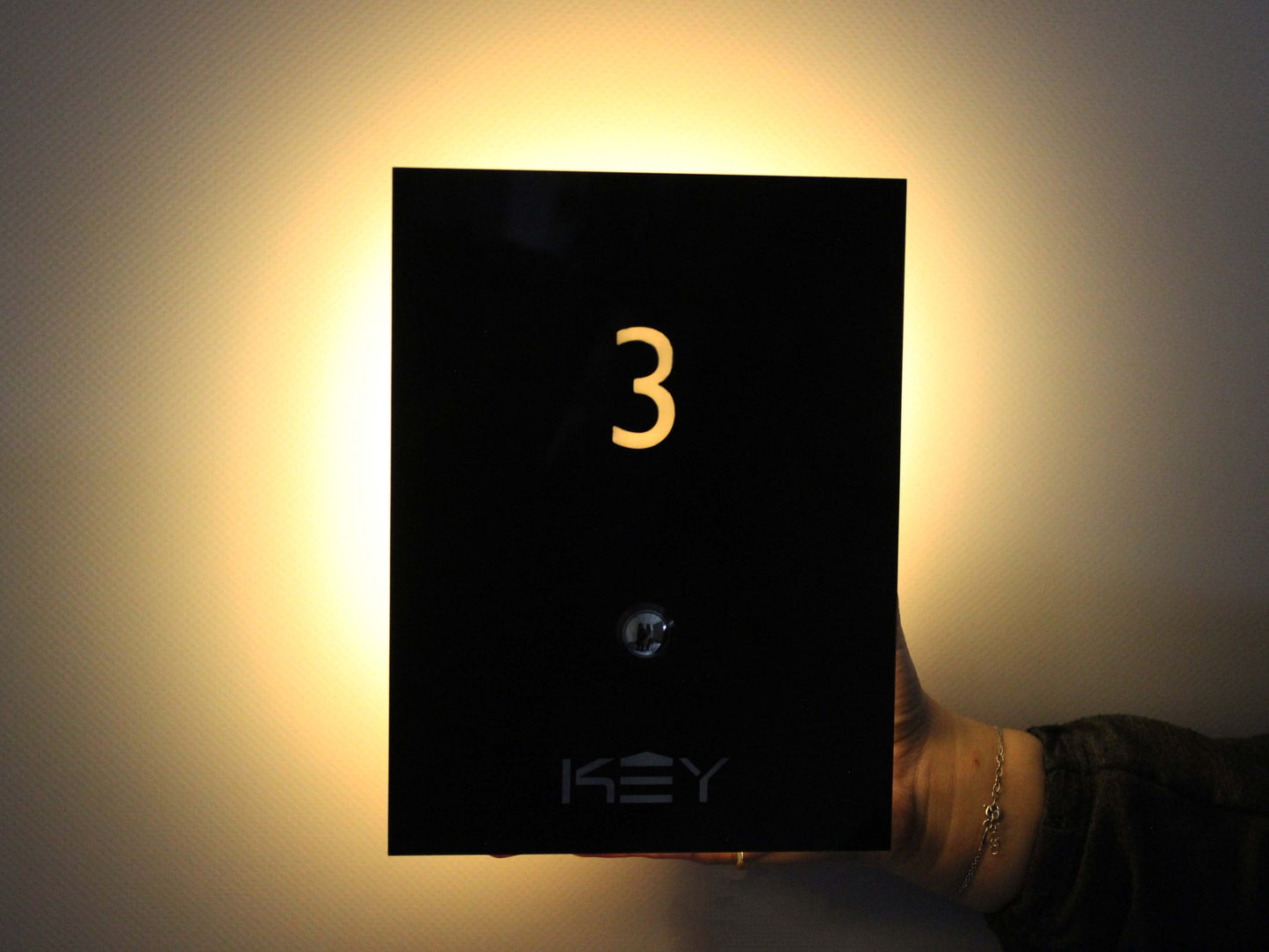 Button-operated Room Number Custom Order