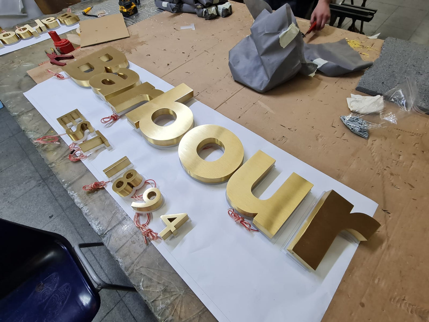 Custom Order Barbour Lettering