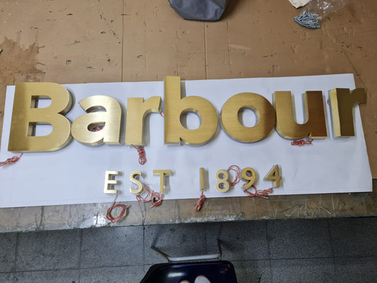 Custom Order Barbour Lettering