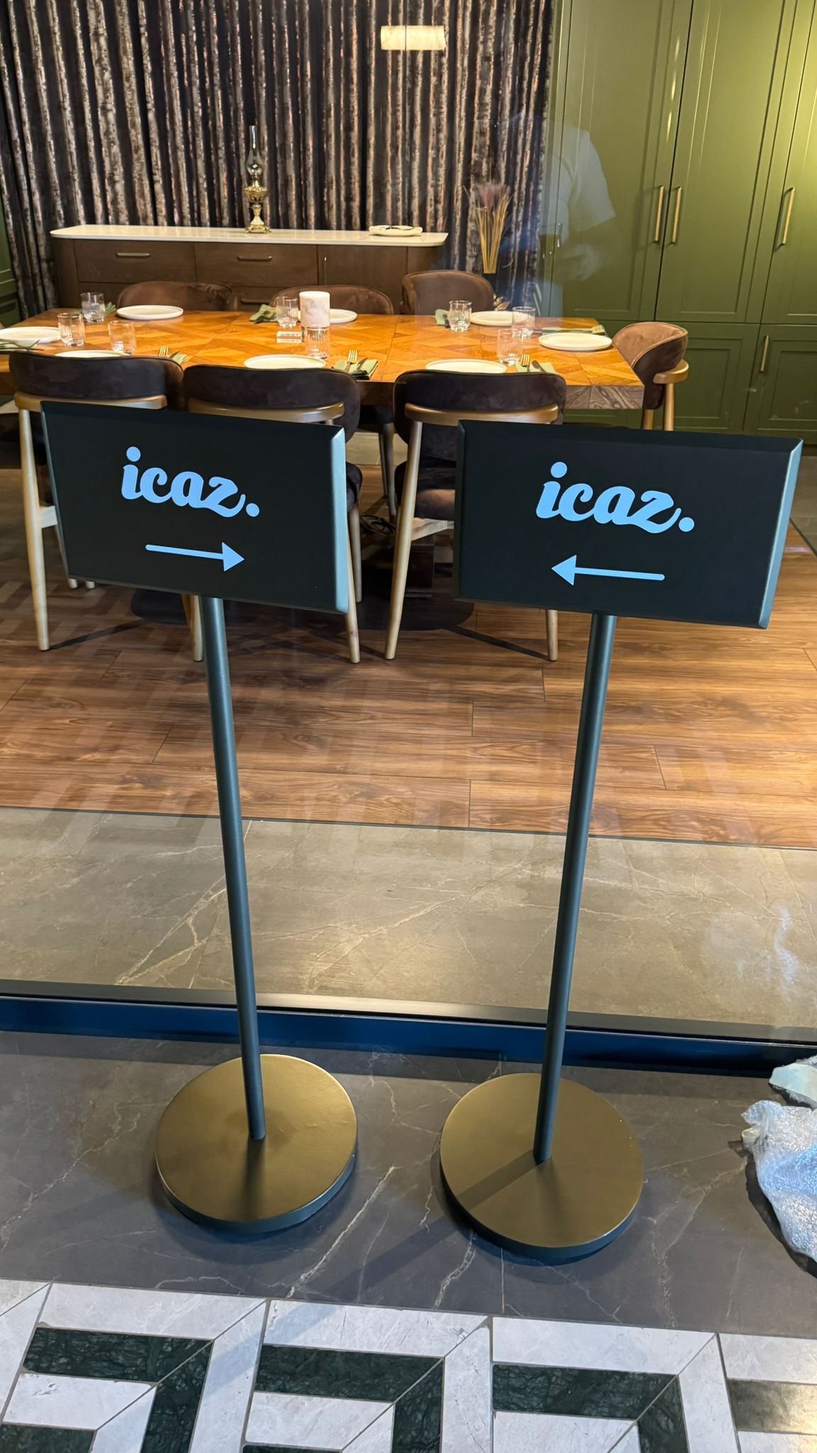 Freestanding Directional Sign | Tip-Resistant Parking Lot Entrance Sign