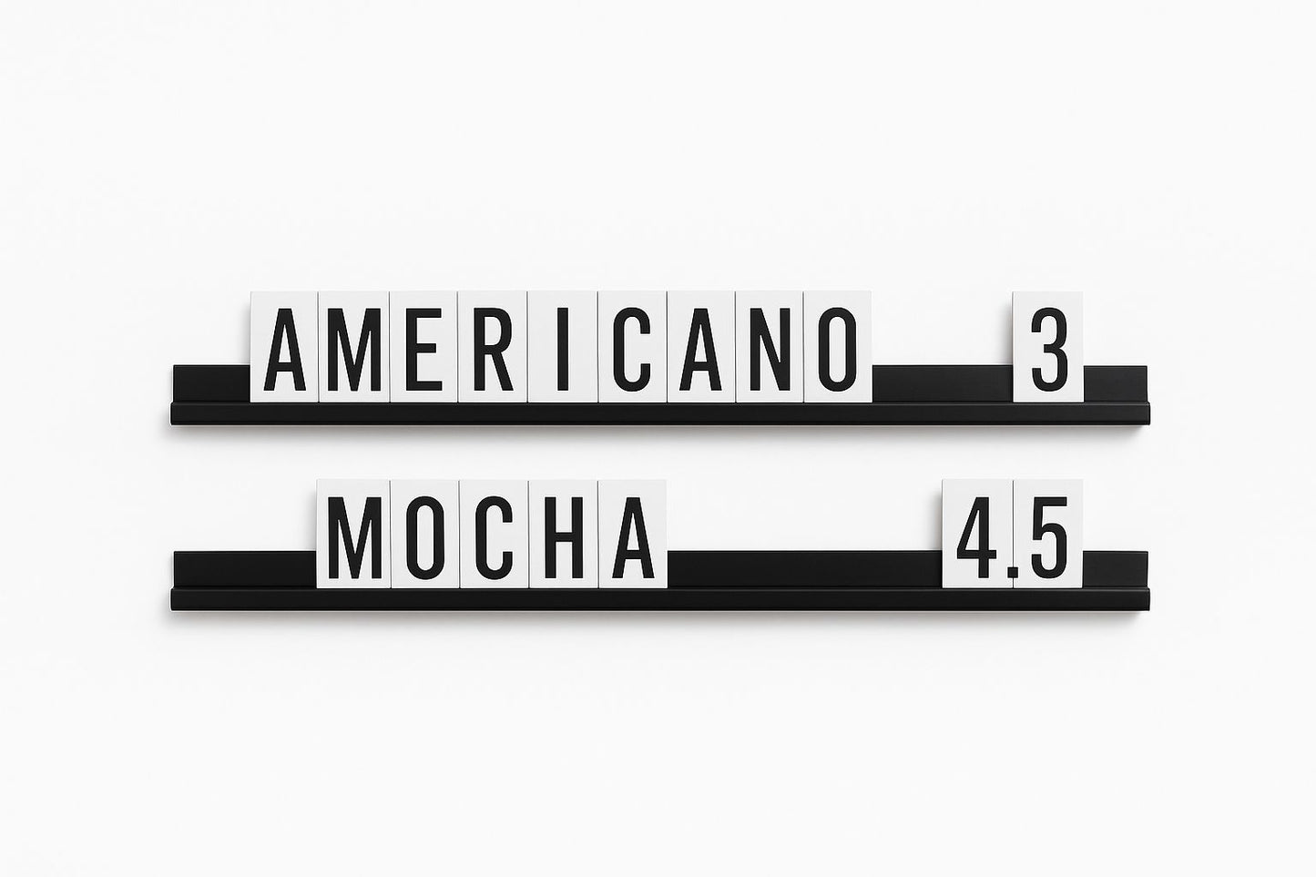 Customizable Menu and Price Board | Versatile Text Table for Lists, Announcements, and Notes