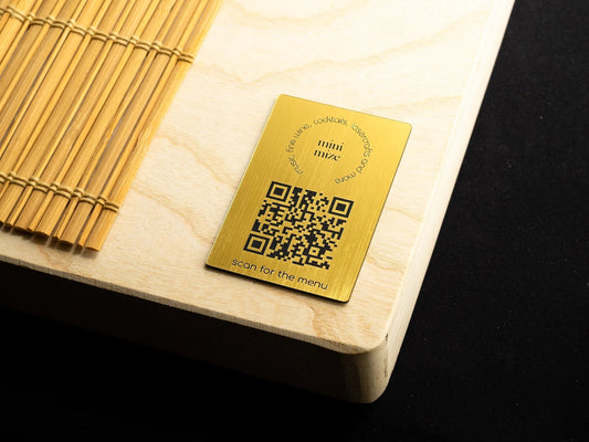 Custom Order Adhesive Table Menu