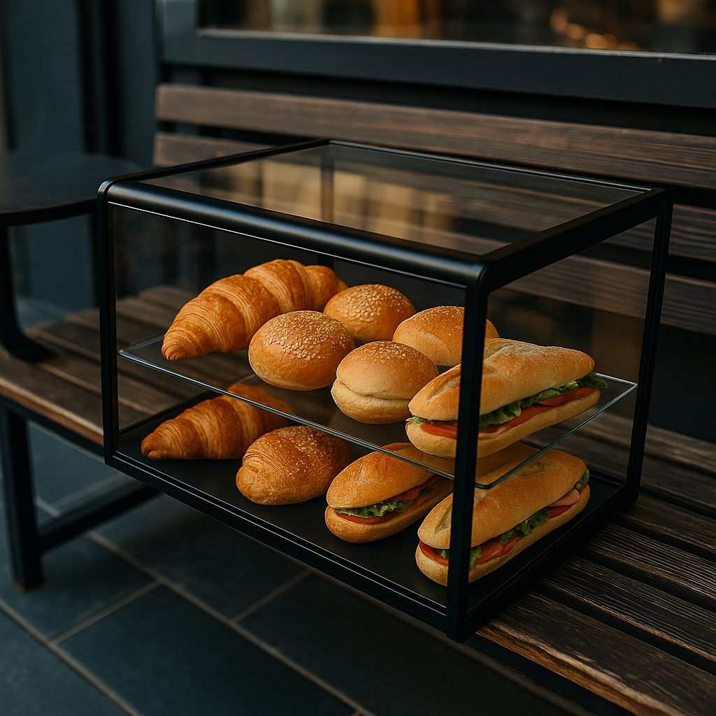 Display and Presentation Showcase | Glass Product Display Cabinet for Cafes, Patisseries and Restaurants