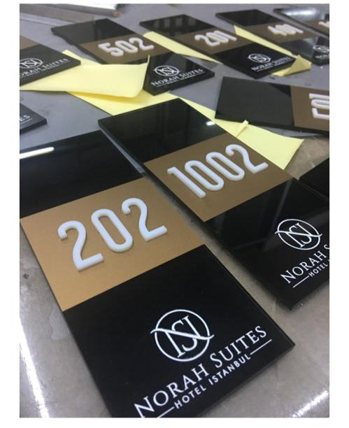 Custom Order Sample Illuminated Room Number