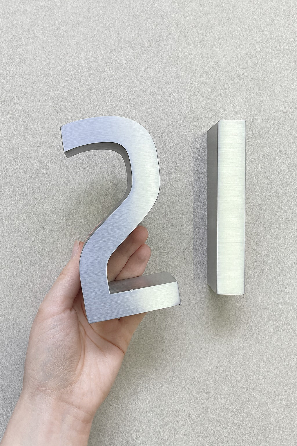 Wall-Mounted Stainless Steel Door Number – Set of 5