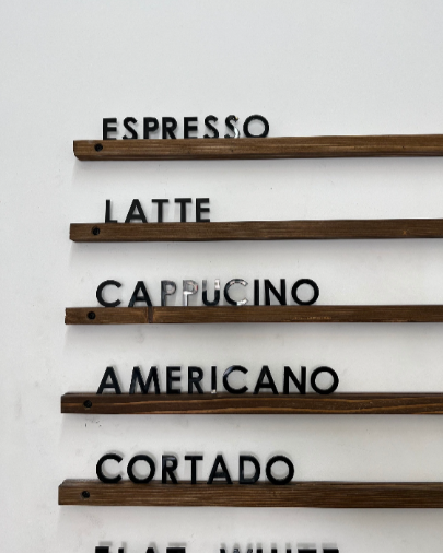  Akrilik harflerle güncellenebilir kahve menü panosu detayları