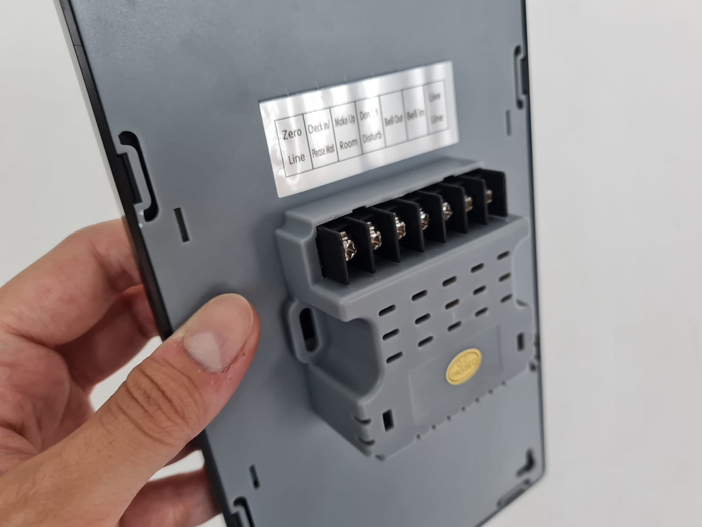  Akıllı oda numarası paneli arka bağlantı paneli – elektrik bağlantı girişleri