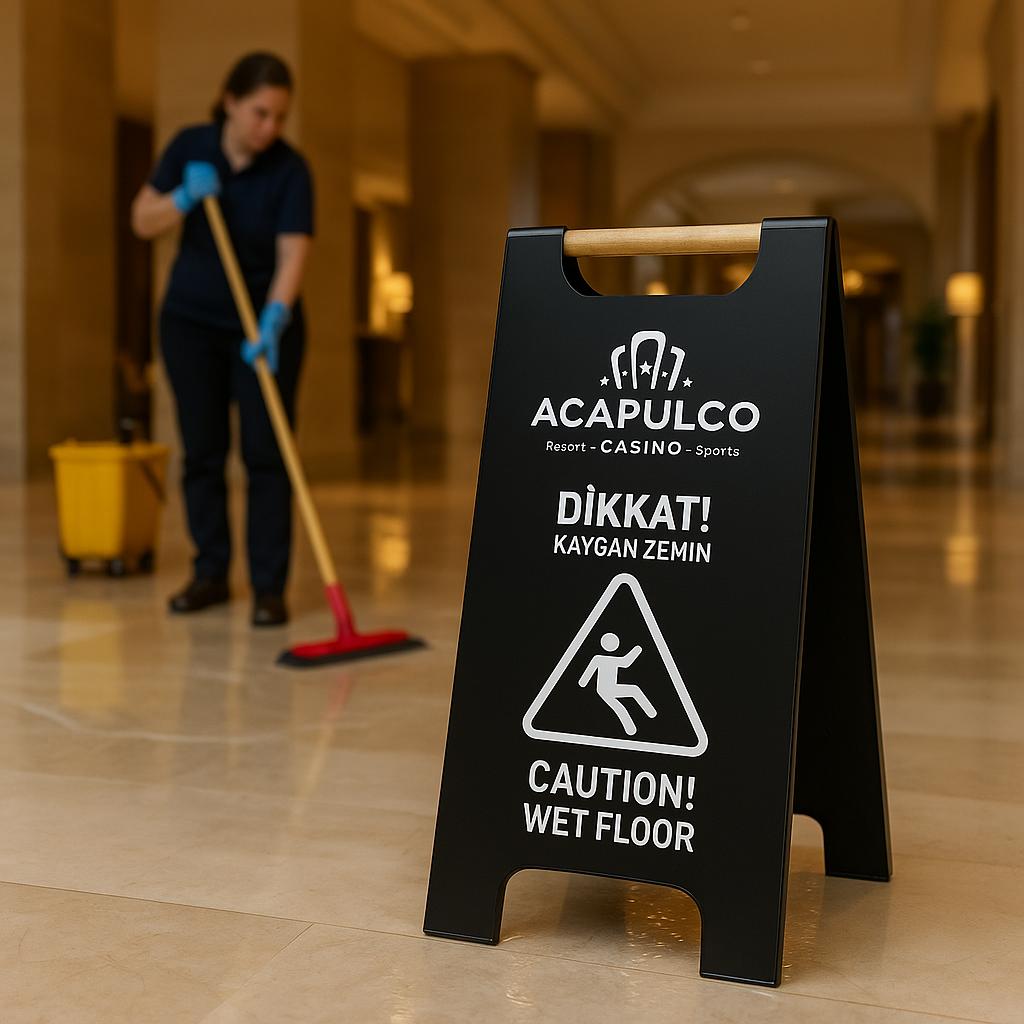 AVM gibi yoğun alanlarda dikkat çekici uyarı çözümü

