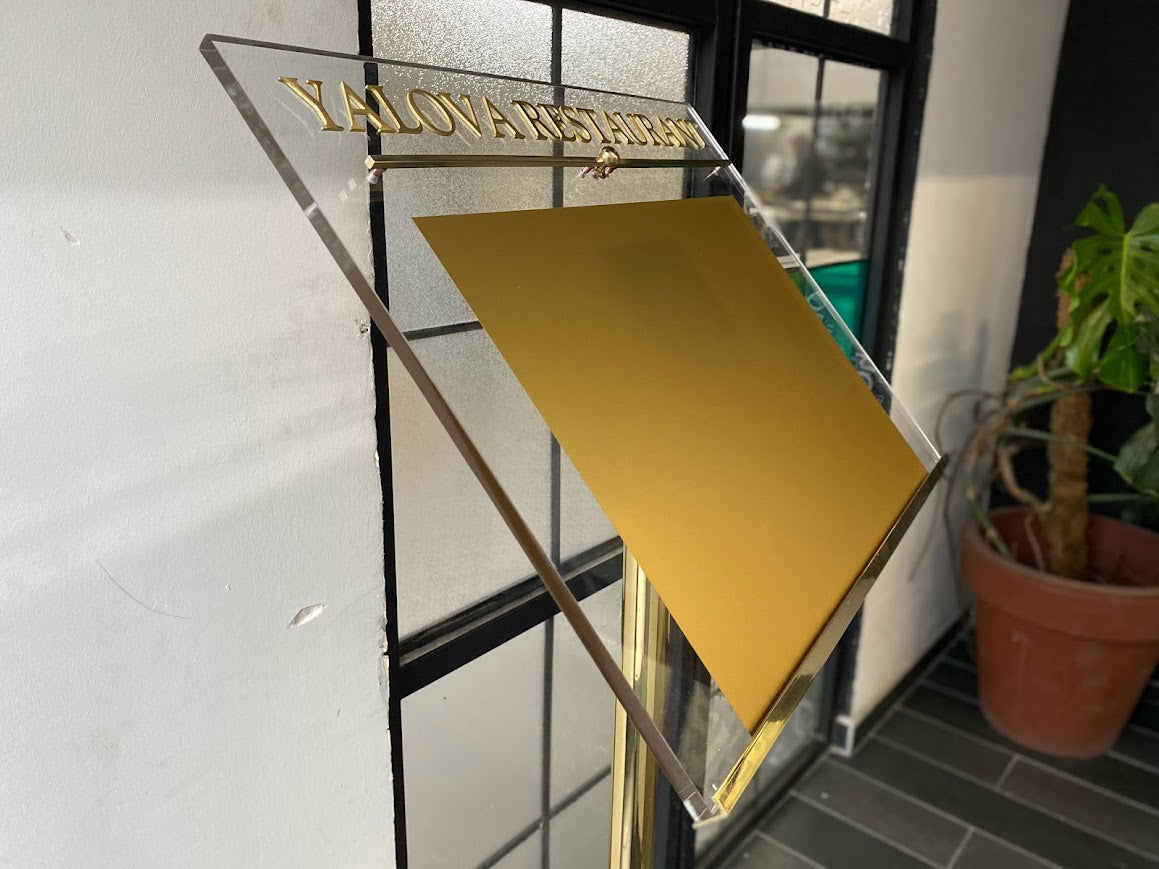 Menü panosunun üst kısmına yakından bakış
