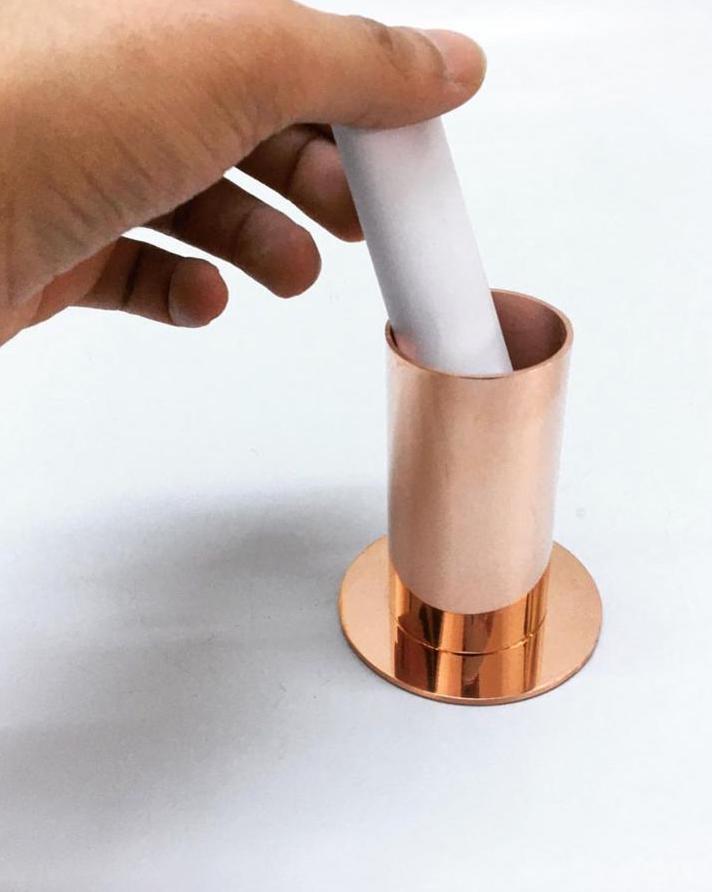 Kafeler için bakır masa üstü adisyonluk ve dekoratif fişlik