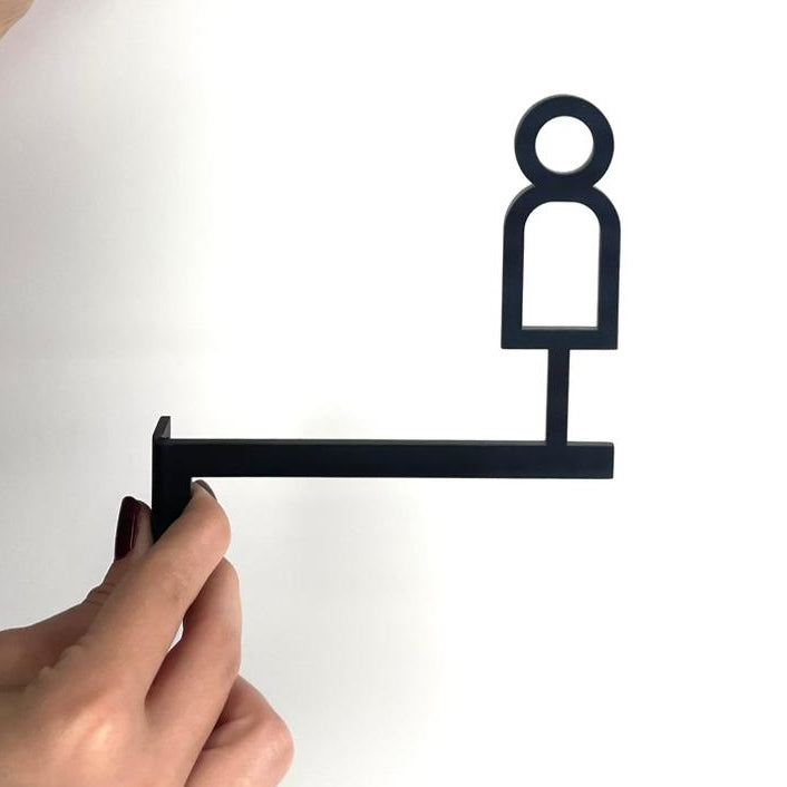 Endüstriyel tasarıma uygun metal WC levhası