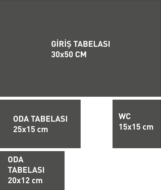 Professional Clinic Directional Signage Package – Entrance, Doctor's Room, and Restroom Signs