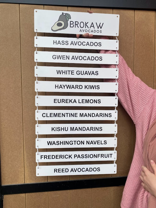 Kafeler ve restoranlar için ideal menü panosu.

