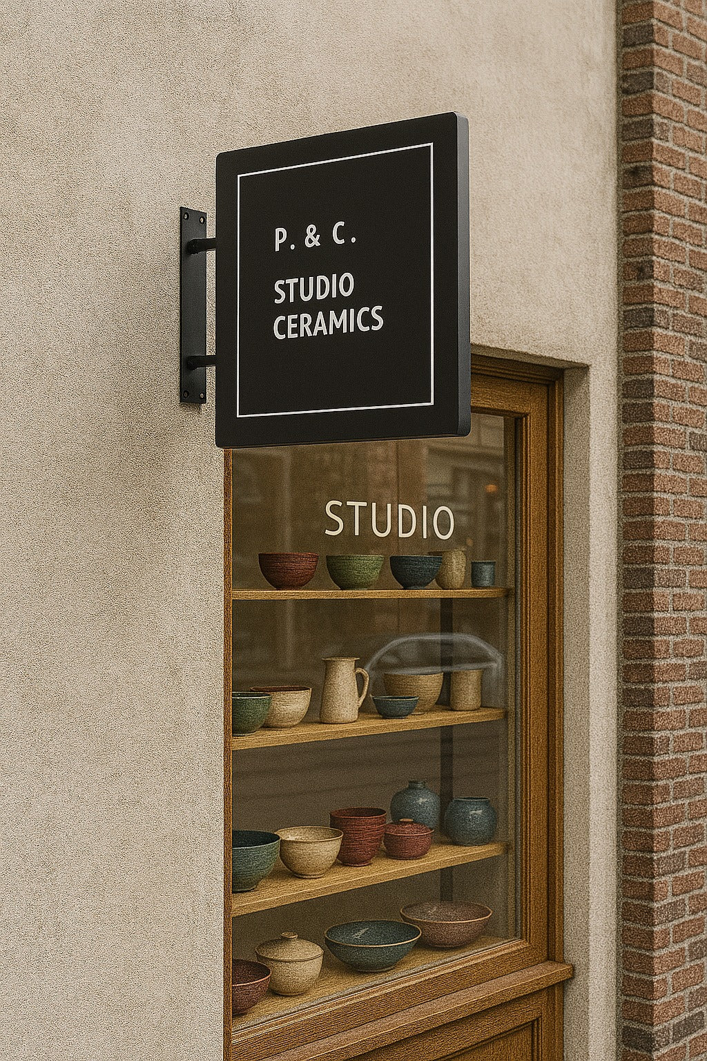 İki yönlü görünürlüğe sahip kare formda dayanıklı tabela modeli.