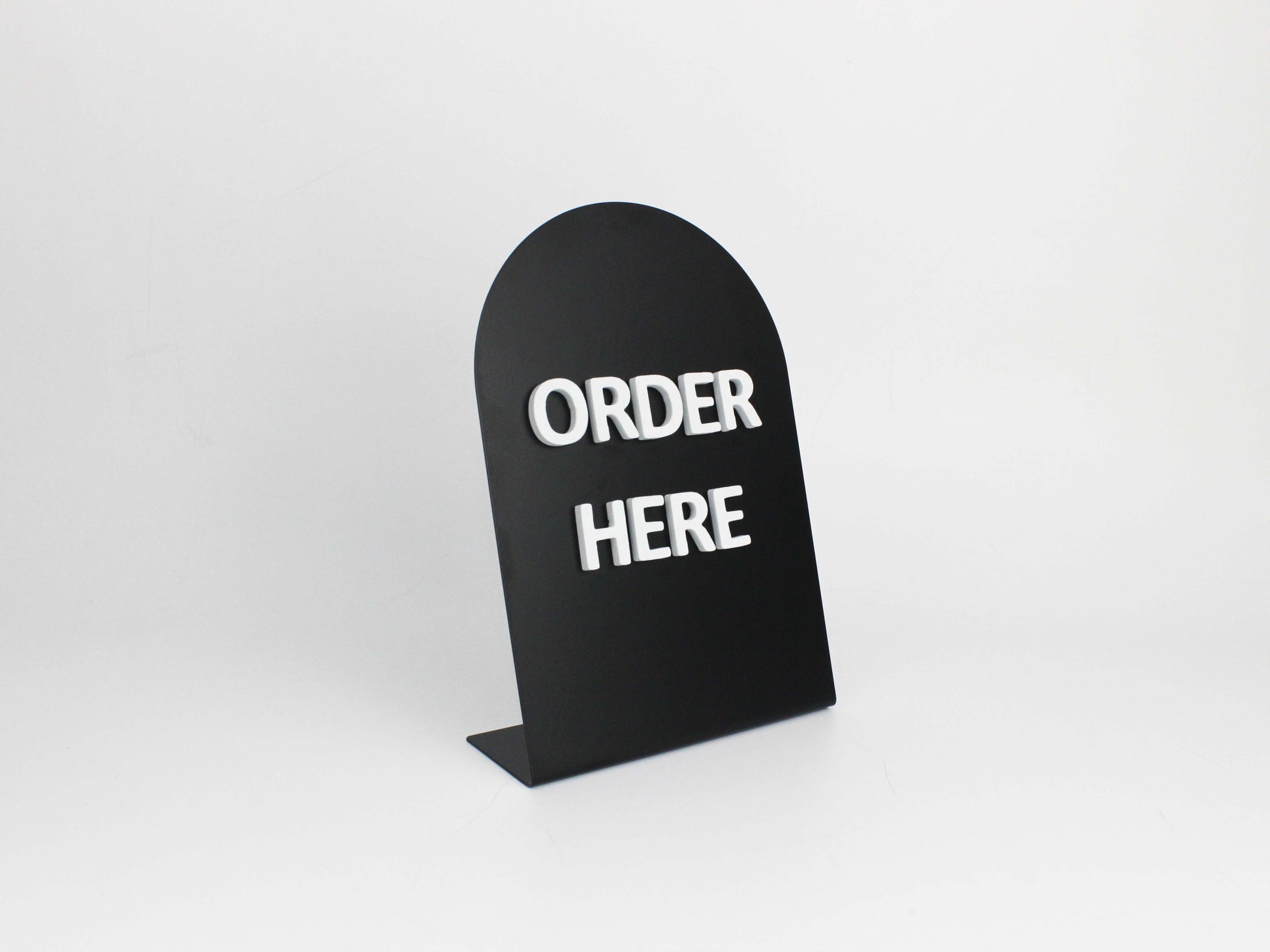 Kafe ve restoranlar için ideal masaüstü bilgilendirme panosu.