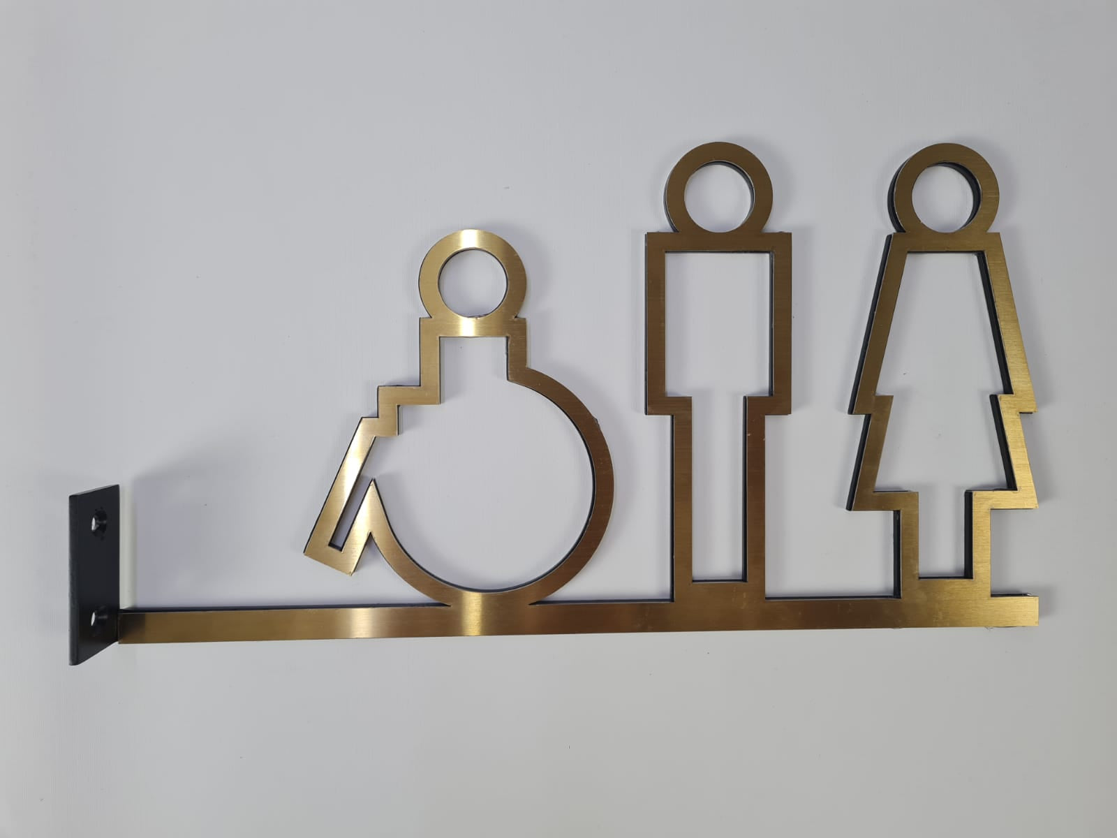 Premium paslanmaz çelik WC yönlendirme levhası