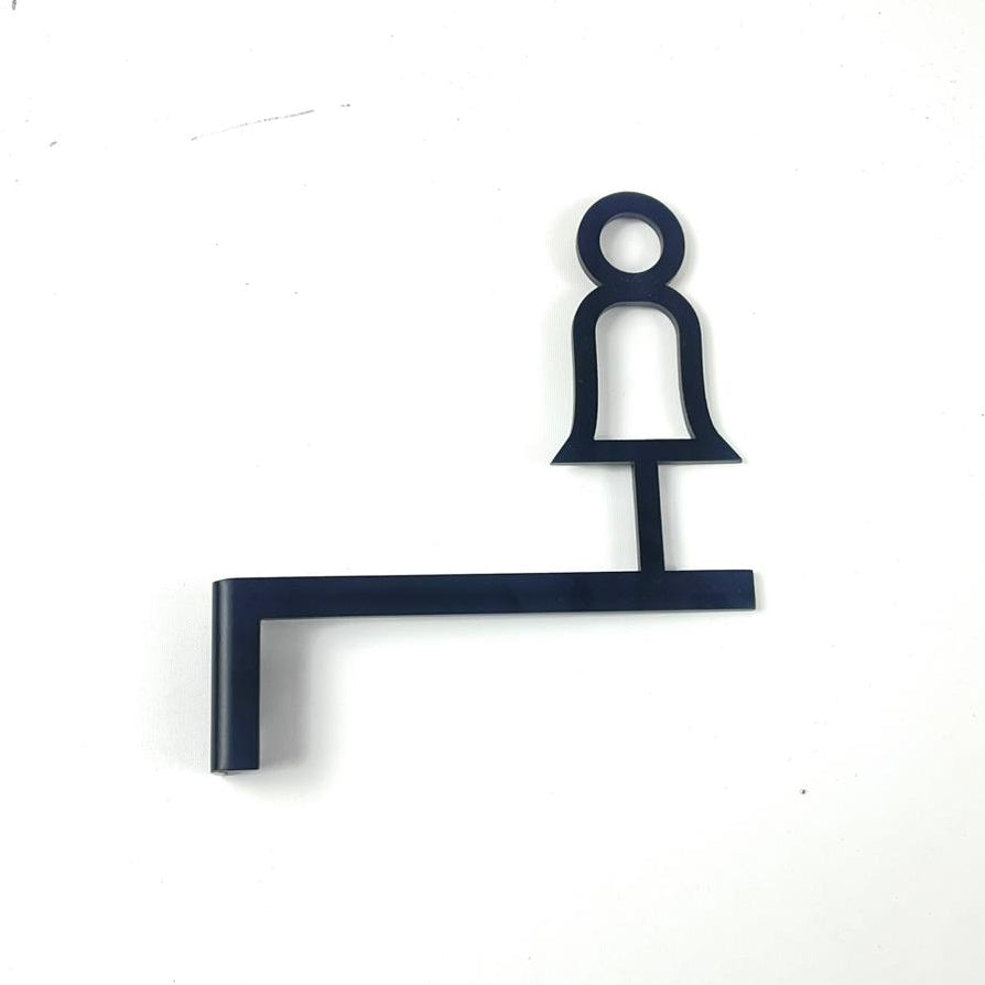 Restoran için şık ve dayanıklı metal WC tabelası