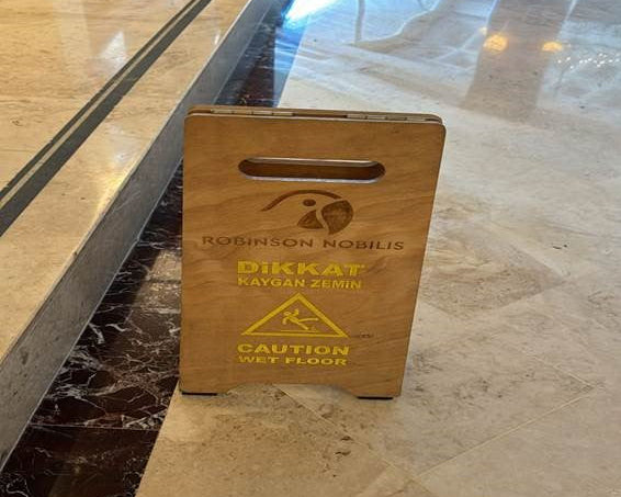 Custom Ordered Slippery Flooring Robinson