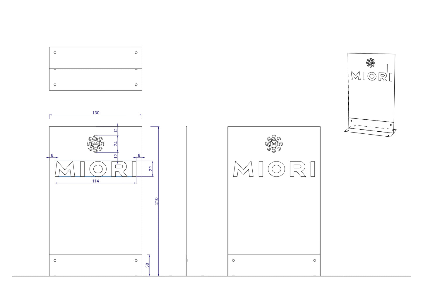 Custom Order Corten Totem