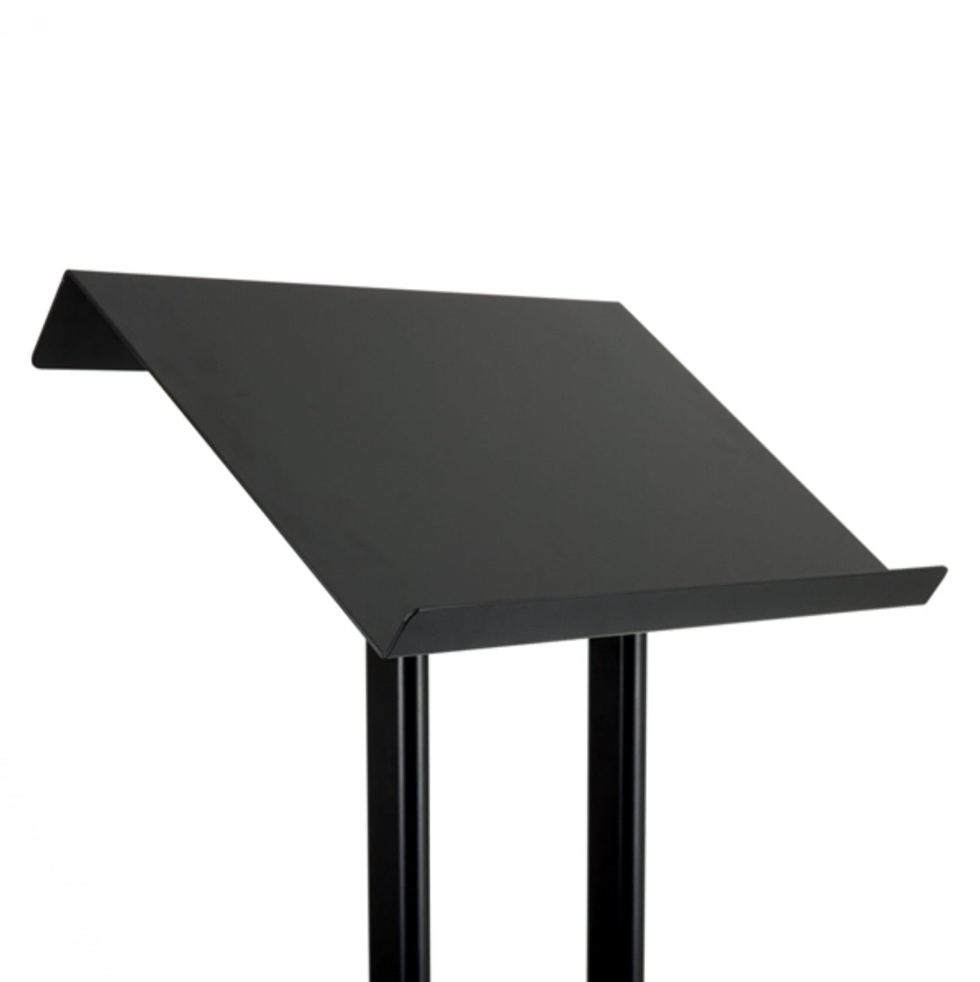 Siyah renk seçeneğiyle modern ve şık menü standı tasarımı.